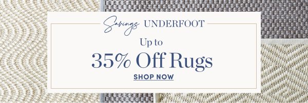 Up to 35 Percent Off Rugs