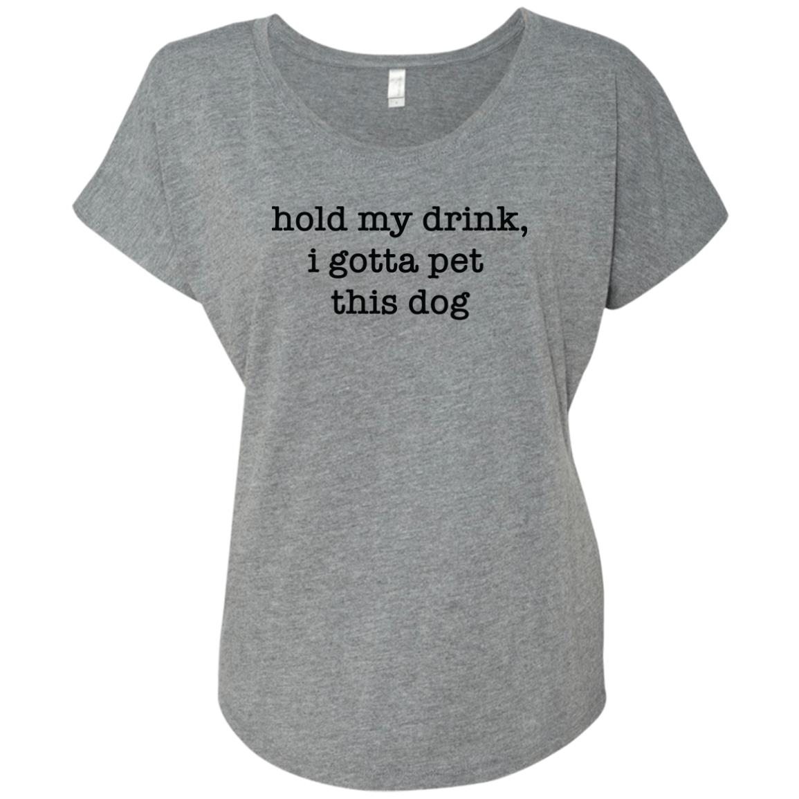 Image of Hold My Drink Slouchy Heather Grey Slouchy Tee 🇺🇸 Memorial Day Sale- Save Up to 28% off