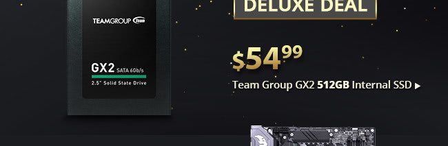 DeluxeDeal - $54.99 Team Group GX2 512GB Internal SSD