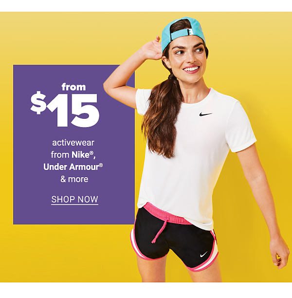 From $15 Activewear from Nike, Under Armour & more - Shop Now