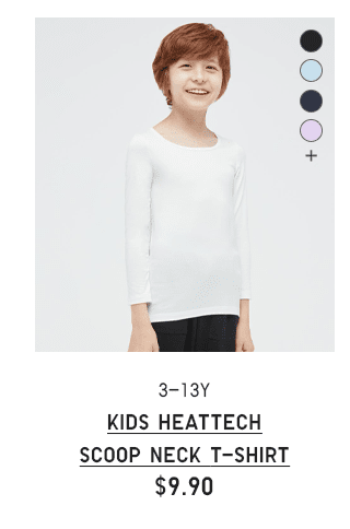 PDP9 - KIDS HEATTECH SCOOP NECK T-SHIRT