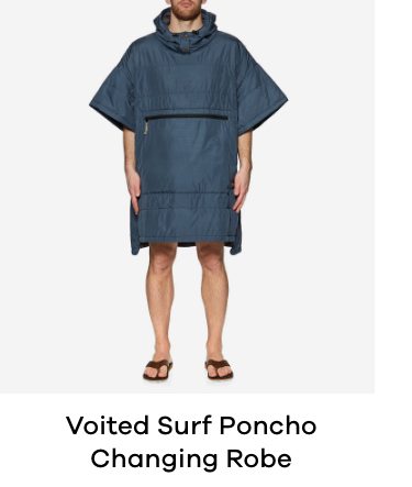 Voited Surf Poncho Changing Robe