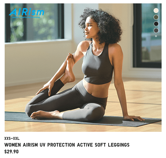 PDP4 - WOMEN AIRISM UV PROTECTIION ACTIVE SOFT LEGGINGS