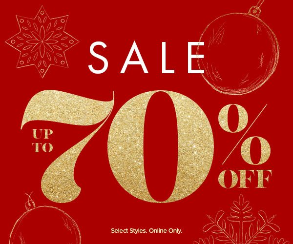 SALE UP TO 70% OFF