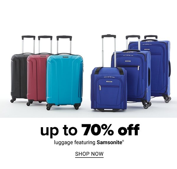 Up to 70% off Luggage feat. Samsonite - Shop Now