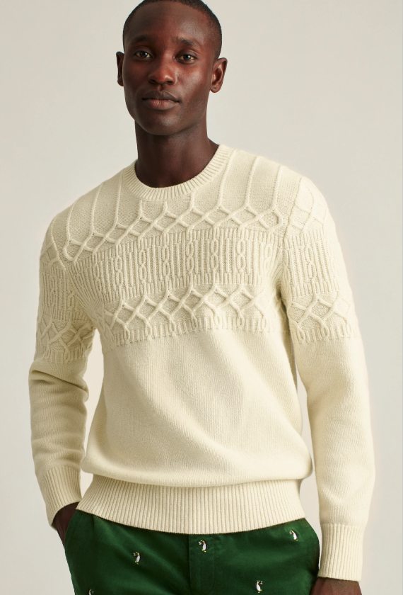Cable Crew Neck Sweater Shop Now