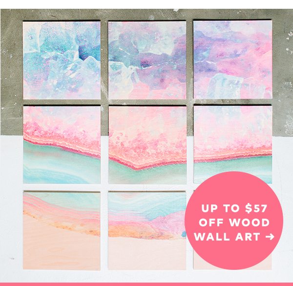 UP to $57 off wood wall art >