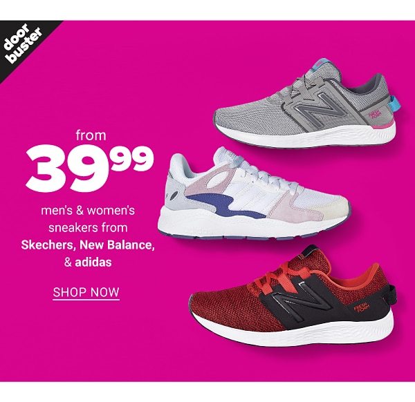 Buy 1 Get 1 50% Off Entire Stock Adidas, New Balance, & Skechers - Shop Now