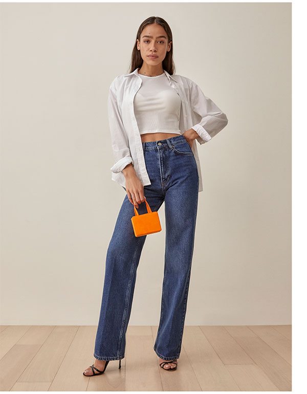 Wilder High Rise Wide Leg Jeans Louise