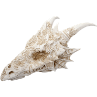 Elegant Dragon Skull Statue