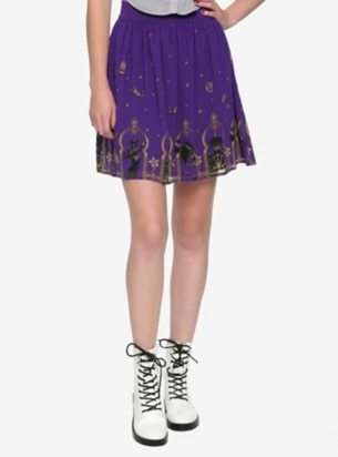 Aladdin Agrabah Border Print Chiffon Skirt