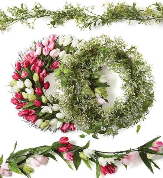 Fresh Picked Spring Wreaths and Garlands.