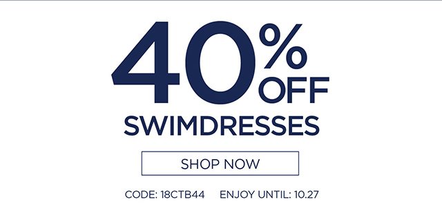 40% Off Swimdresses - Shop Now