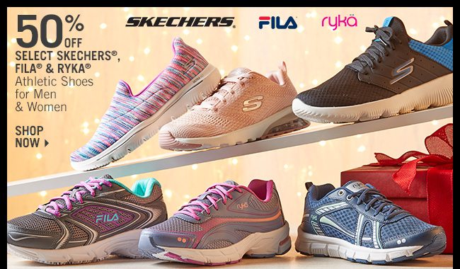 Shop 50% Off Select Skechers, Fila & Ryka Shoes for Men & Women