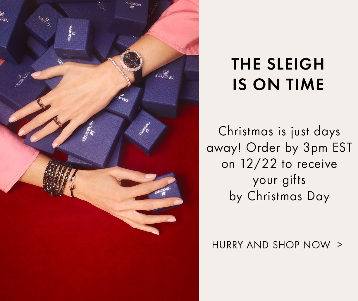 The sleigh is on time