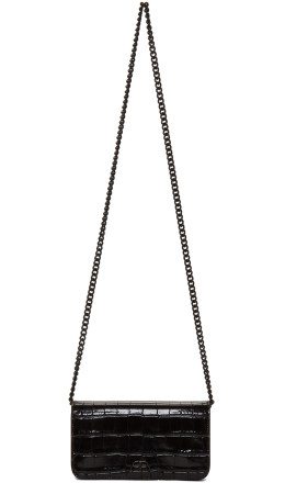 Balenciaga - Black BB Phone Case Chain Shoulder Bag