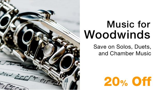 20% Off Music for Woodwinds Sale