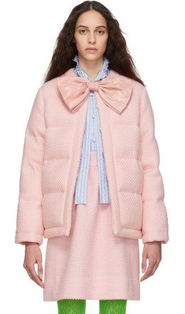Gucci - Pink Down Tweed Jacket