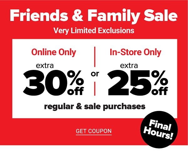 Friends & Family Sale! Cardholder Exclusive | Very Limited Exclusions - Extra 30% off Regular & Sale Purchases with Belk Rewards credit card & coupon - Get Coupon