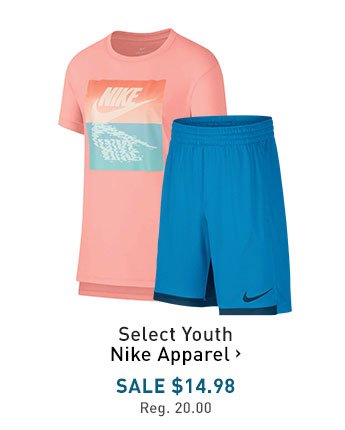 Select Youth Nike Apparel > | SALE $14.98 | Reg. 20.00