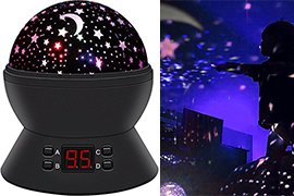 ANTEQI Star Sky 360-degree Rotating Cosmos Star Night Lamp w/ Timer