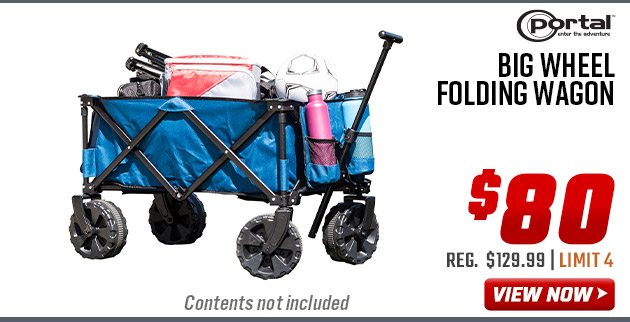 Portal Big Wheel Folding Wagon