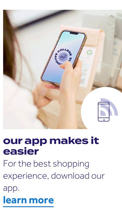 our app makes it easier | For the best shopping experience, download our app. | learn more