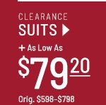 Clearance Suits as low as $79.20