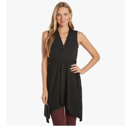 Everyday Yoga Wondrous Solid Wrap Dress