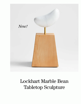 Lockhart Marble Bean Tabletop Sculpture