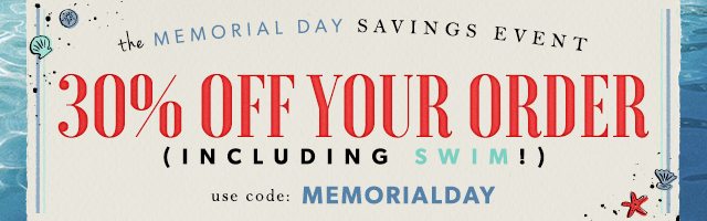 30% Off Your Order