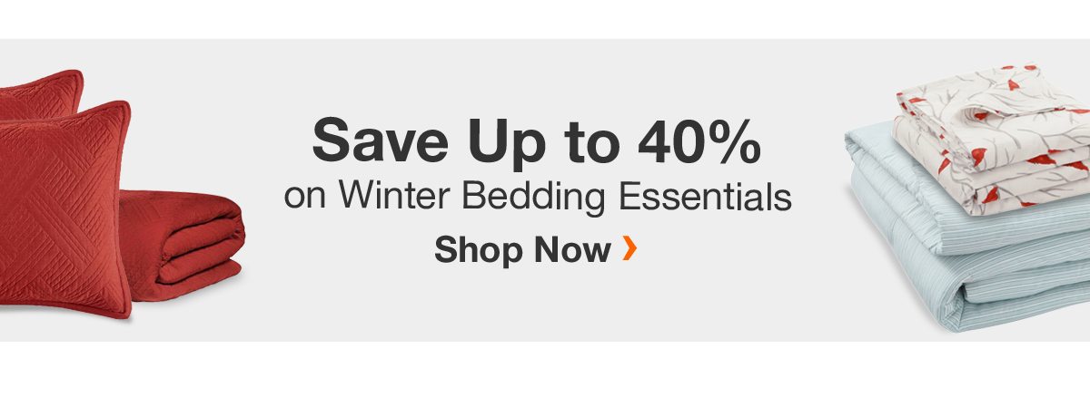 Save Up to 40% on Winter Bedding Essentials