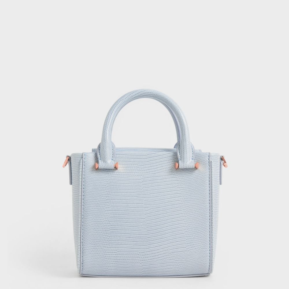 Embossed Top Handle Bag