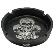 Triple Skull Ashtray