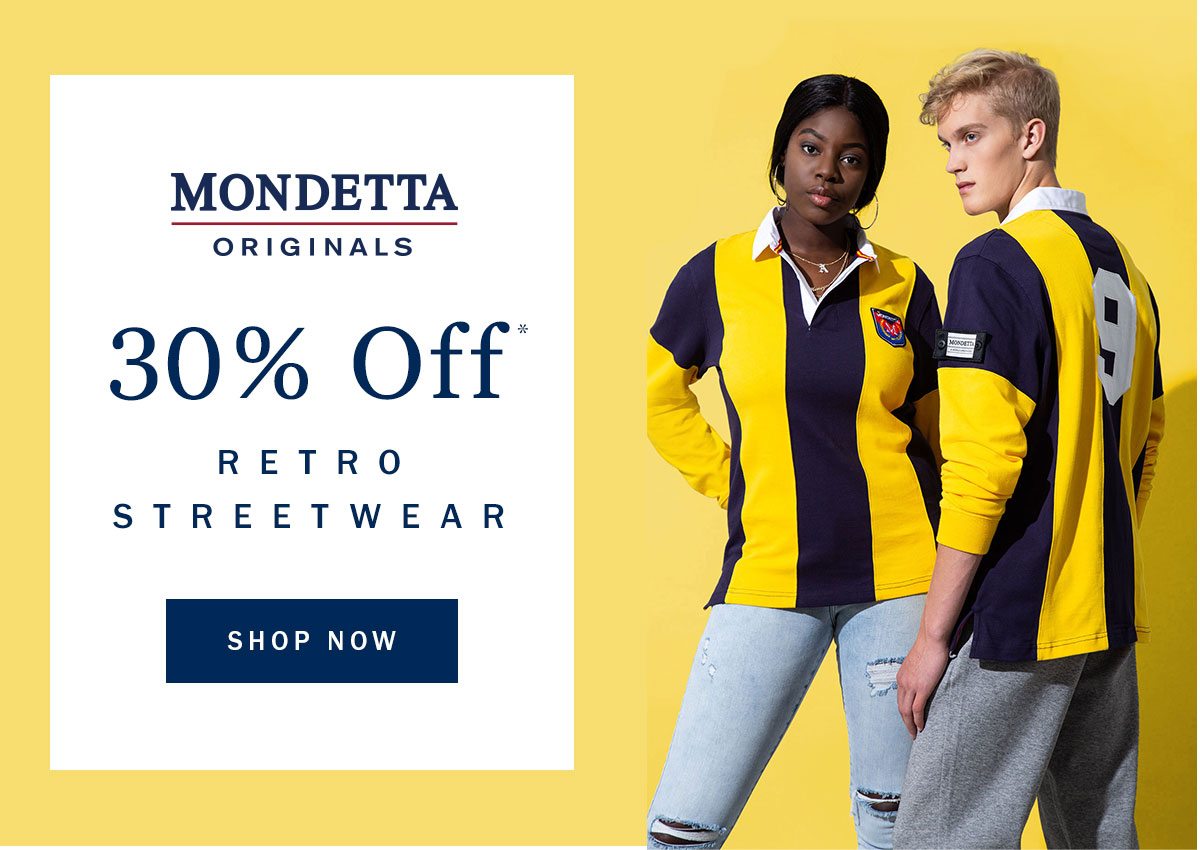 Mondetta Originals - 30% Off Retro Streetwear