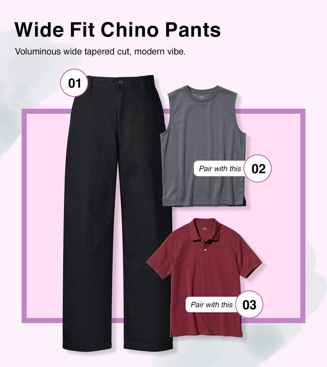 hero men wide fit chino