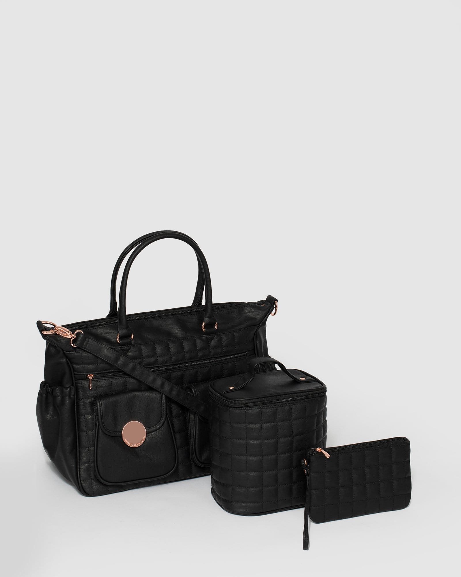 Image of Black Premium Baby Bag Set