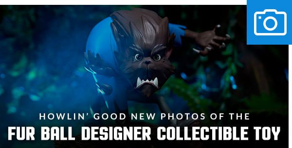 Howlin’ Good New Photos of the Fur Ball Designer Toy
