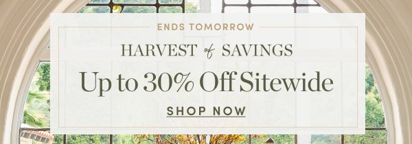 Up to 30 Percent Off Sitewide