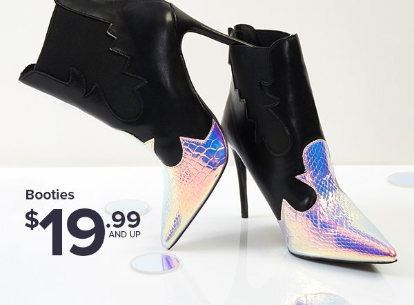 Shop Booties $19.99 and Up