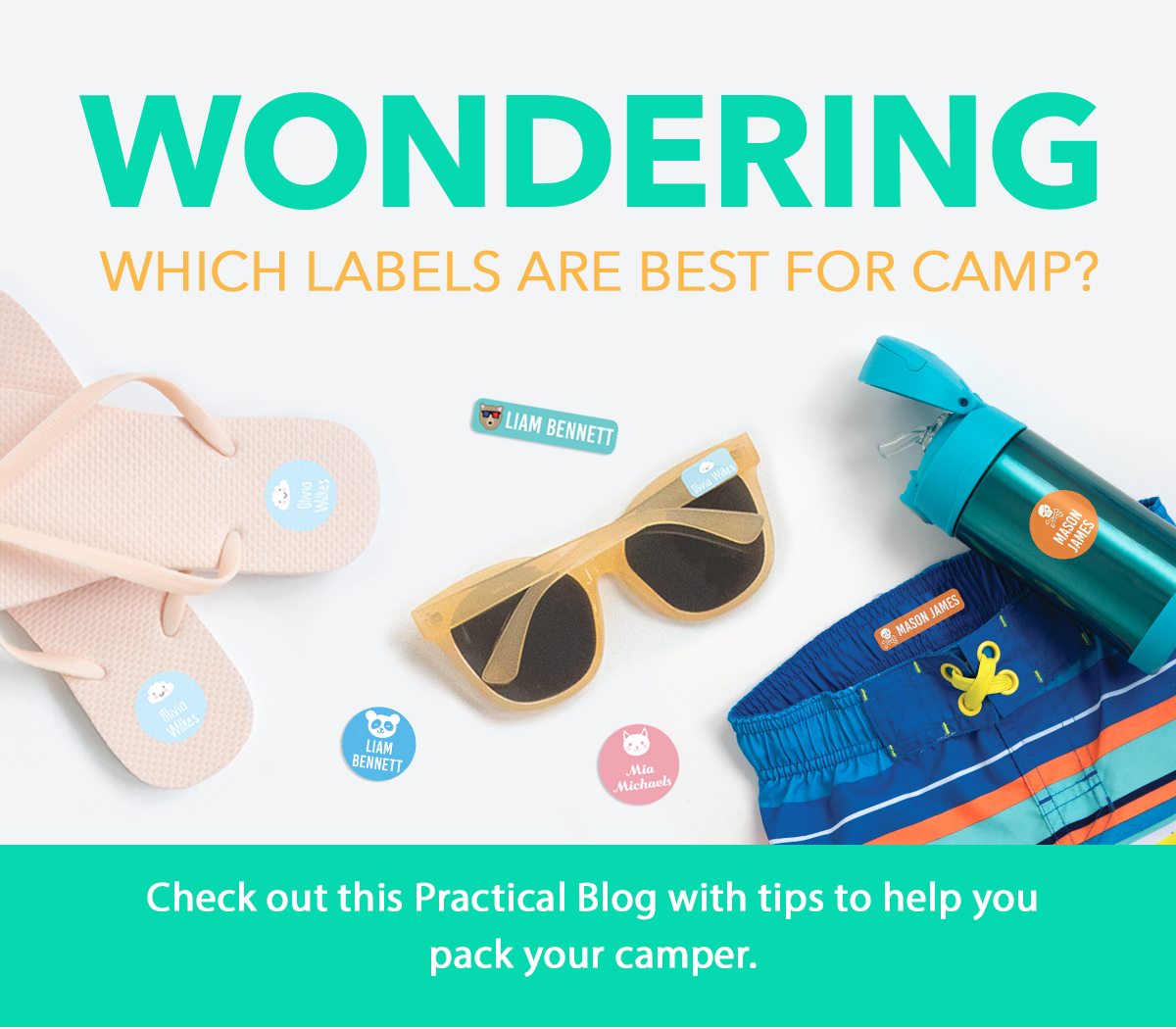 Blog with tips on which labels are best for camp and their uses.