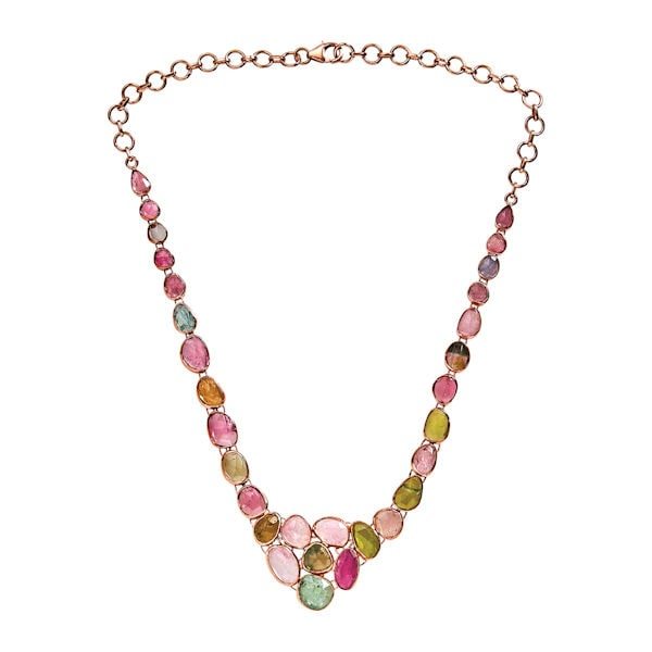 Tourmaline Cluster Necklace