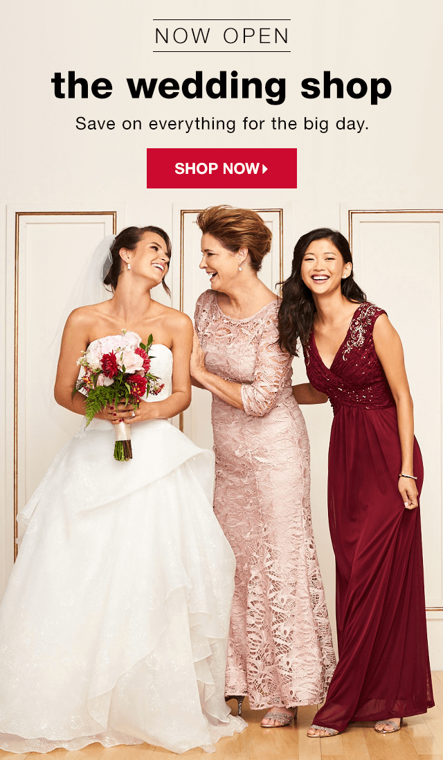 Now Open | The Wedding Shop: Save on everything for the big day. - Shop Now