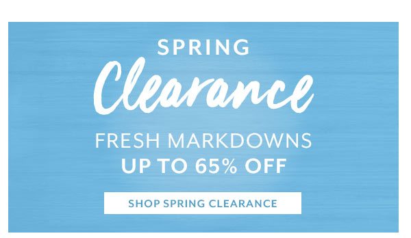 Spring Clearance