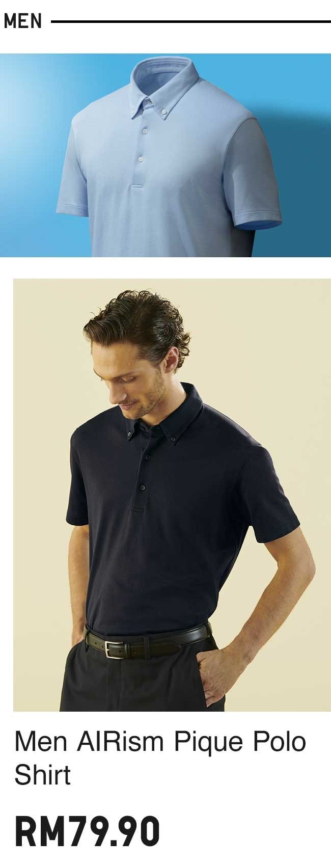 MEN AIRISM PIQUE POLO SHIRT