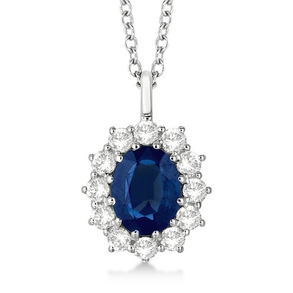 Tanzanite & Diamond Accented Pendant Necklace