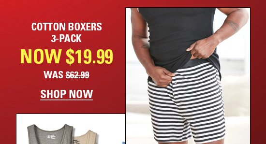 Cotton Boxers | Shop Now