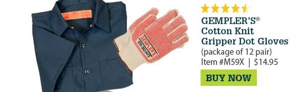 Cotton Knit Gripper Dot Gloves (package of 12 pair) | Buy Now!