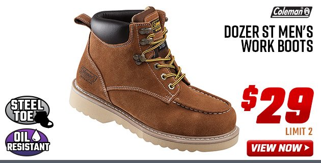 coleman dozer work boots