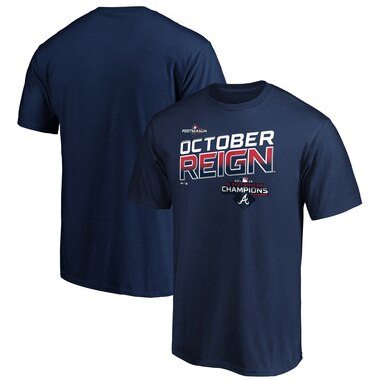 Majestic Atlanta Braves Navy 2019 NL East Division Champions Locker Room T-Shirt